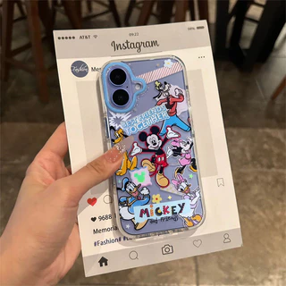 💖Babi💖 เคสสำหรับไอโฟน มิกกี้ เคสไอโฟน 13 สำหรับ IPhone 11 17 15 14 13 12 16 Pro Max 7 Plus 8Plus XS X XR Max เคส