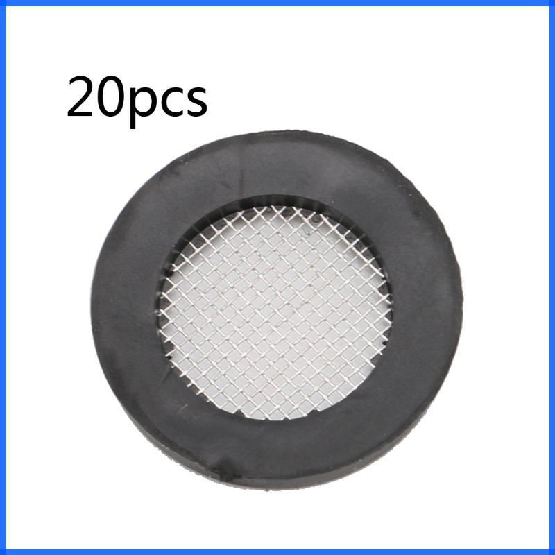 Con 20 pcs ซีล O-Ring ท่อปะเก็นแบนยางเครื่องซักผ้ากรองสุทธิฝักบัวสําหรับหัวปะเก็นสแตนเลสสําหรับก๊อกน้ํา Gromm
