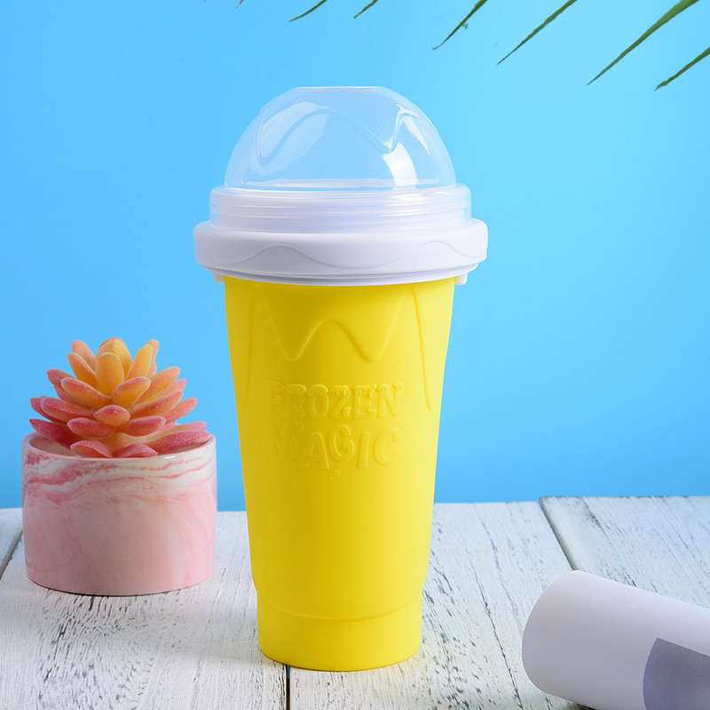 ขายร้อน Influencer Pinch Cup เครื่องทําความเย็น Smoothie Cup Quick Make Smoothie Cup One Pinch to Ic
