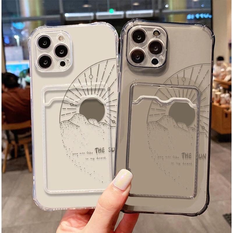 Vivo Soft Case พร้อม ATM ID Card Slot Simple รูปแบบสําหรับ Y28 V40 V30 Lite Y300 Y28s T3 Lite iQOO Z