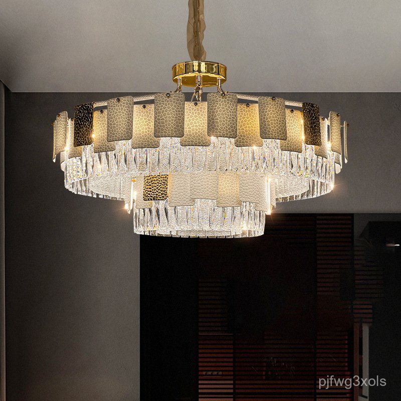 Luxury Crystal Chandelier High-end Elegant Living Room Lamp New Design Personalized Designer Model R