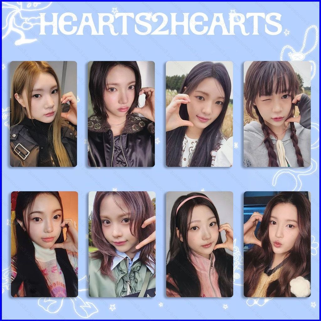 SQ3 8 ชิ้น/เซ็ต H2H HEARTS2HEARTS JIWOO LOMO การ์ด THE CHASE โปสการ์ดคอลเลกชันดาว Periphery QS3