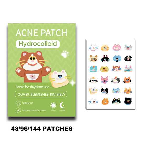 แผ่นแปะสิว แผ่นแปะสิว bk ใหม่การ์ตูนสิวแพทช์อ่อนโยนไม่ทําลายจางสิวสิวปิดปากปรับปรุงสิว