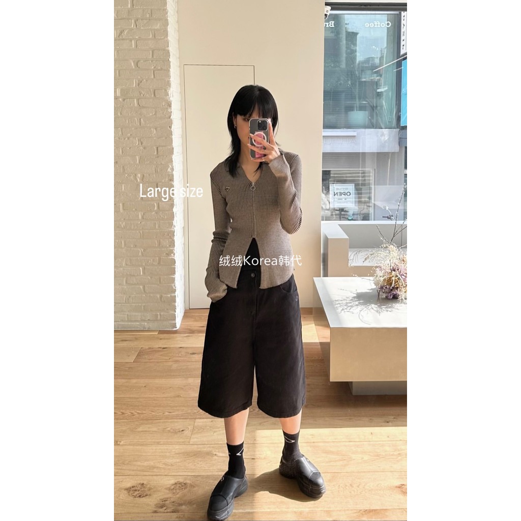 MSCHF23ss แขนยาว สีสดใส ทรงกระชับ ออกแบบเอกลักษณ์