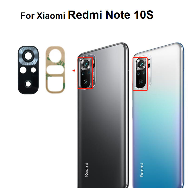 สําหรับ Xiaomi Redmi หมายเหตุ 10S เลนส์กล้องด้านหลังกาวสติกเกอร์กาว 2021 M2101K7BG M2101K7BI M2101K7