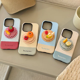 Ins 3Dผลไม้กล้วยสตรอเบอร์รี่พับแม่เหล็กSatndผู้ถือIphoneสําหรับIPhone 17 Pro Max 17 Pro 17 Air 17 16 15 14 13 12 11 Anti Drop Hard PC Matteปกหลัง