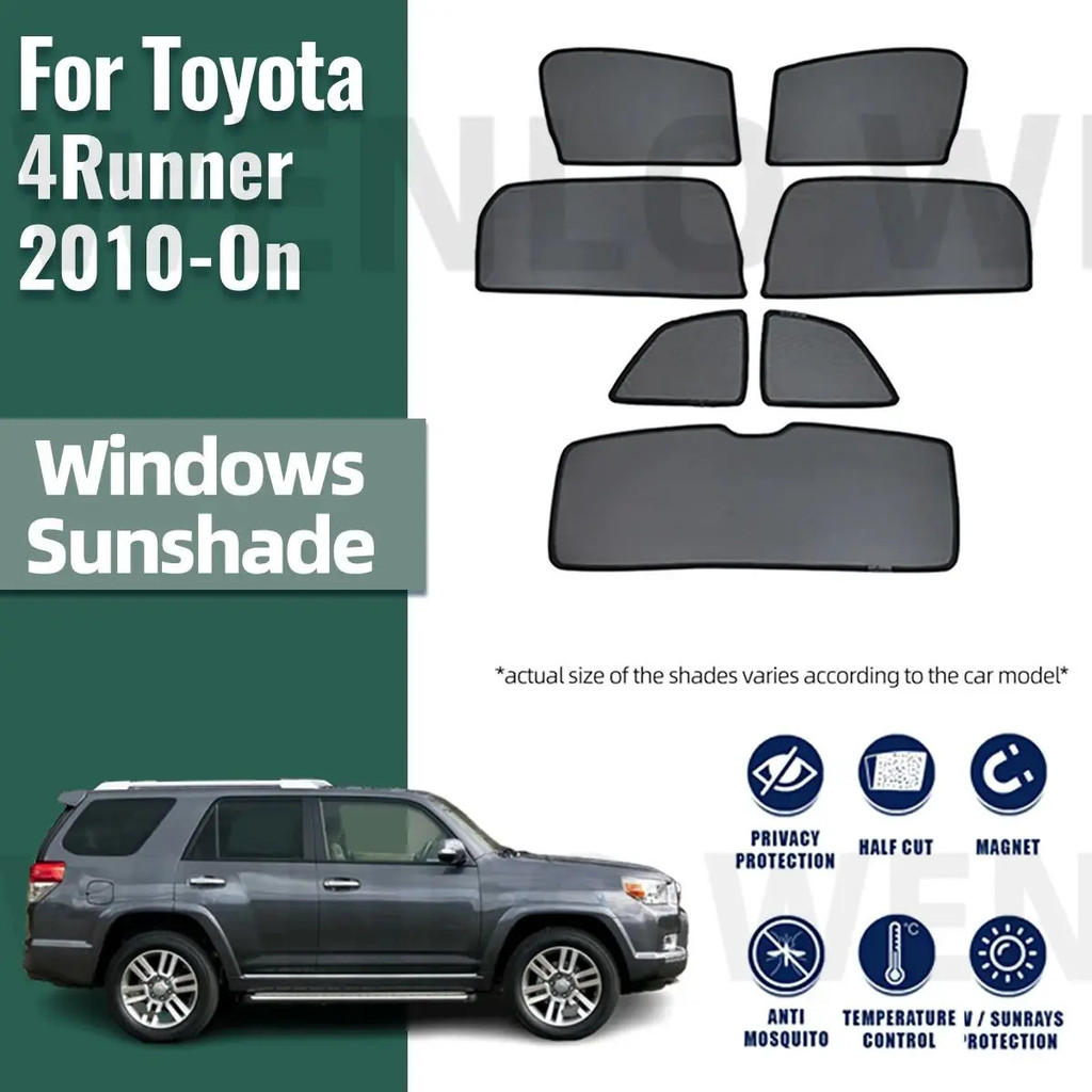 สําหรับ Toyota 4runner 2009-2015 2025 4 Runner Magnetic Car Window Curtains Solar Sunshield Shadow ต