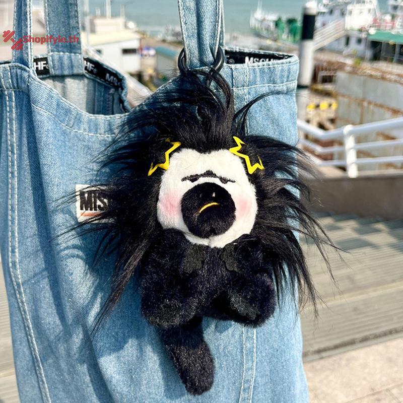 Shopifyle น่ารัก Plush White Face ลิงทอดผมตกแต่งพวงกุญแจ Hairpins หวีตลกน่าเกลียดกระเป๋าตกแต่งตุ๊กตานุ่ม th
