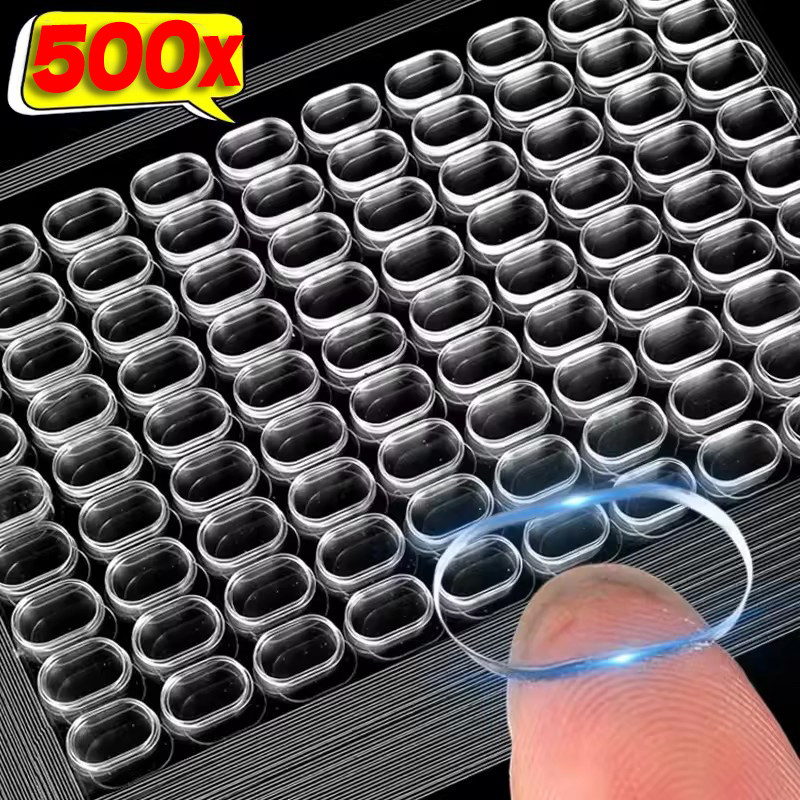 สติกเกอร์ฐานป้องกันการตกตุ๊กตากล่องตาบอด 100/300/500 ชิ้น - จุดกาวไร้ร่องรอยสองด้าน