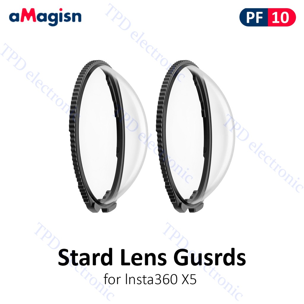 aMagisn PF10  Stard Lens Gusrds for lnsta360 X5  การ์ดเลนส์ป้องกันเลนส์กระจก