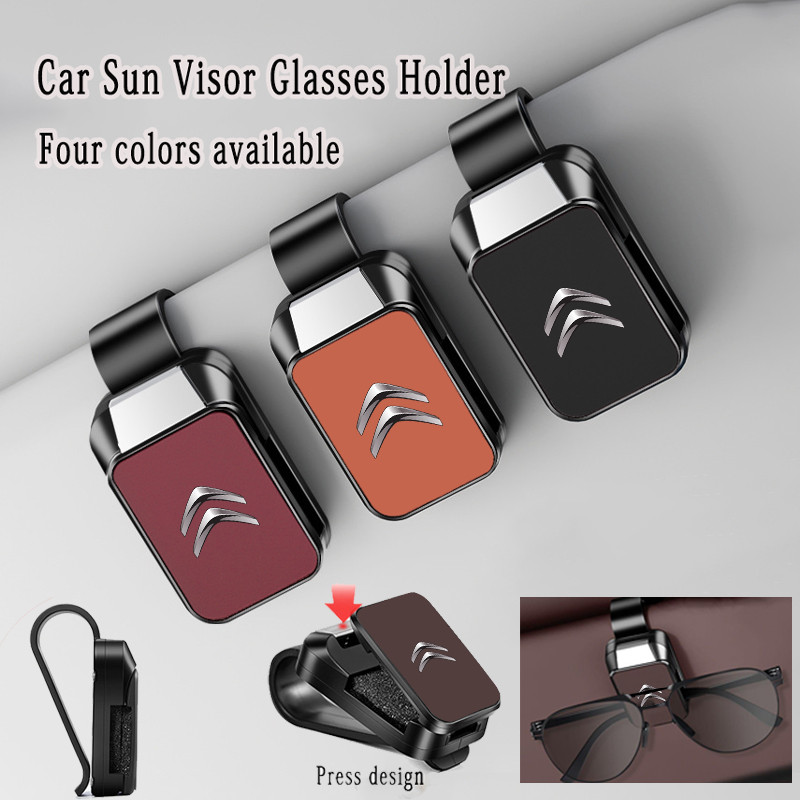 Citroen รถบังแดดคลิปผู้ถือแว่นตาภายในรถแขวนแว่นตากันแดดคลิปสําหรับ Citroen C4 แคคตัส c5 c3 Aircross 