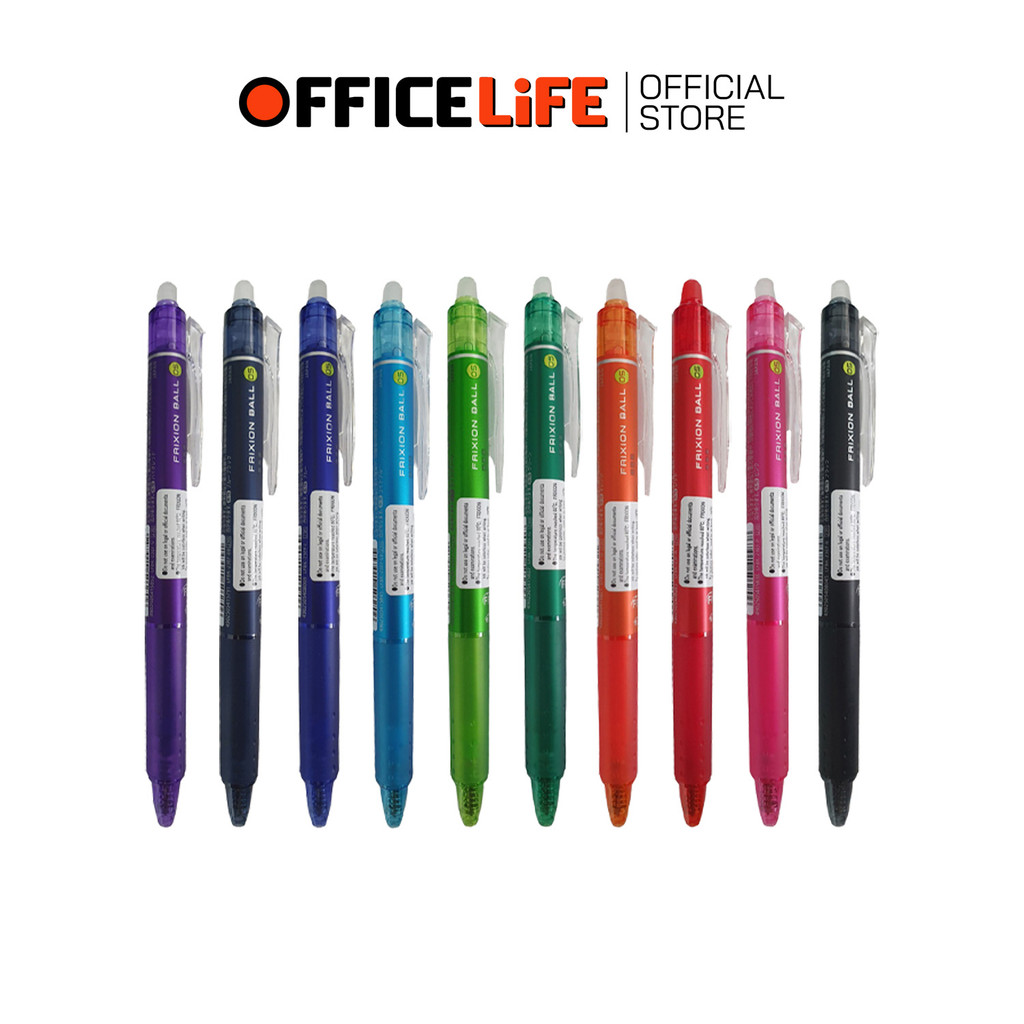 Pilot (ไพล็อท) ปากกาลบได้ ปากกา รุ่น Frixion Ball Knock ขนาดหัว 0.5 / 0.7มม (1 ด้าม) / ไส้ปากกาลบได้ ขายแยก (แพ็ค 3 ไส้) รูปที่ 4