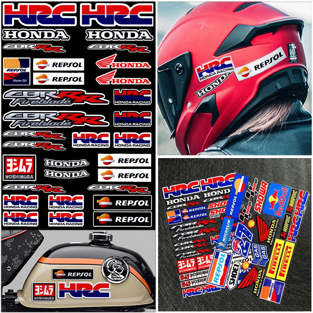สติกเกอร์สะท้อนแสง สำหรับติดรถจักรยานยนต์ Honda hrc สติ๊กเกอร์ hrc สติ๊กเกอร์ pcx  สติกเกอร์ สติ๊กเก