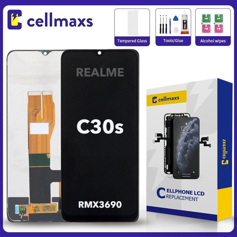 สําหรับ REALME C30S RMX3690 เปลี่ยนหน้าจอสัมผัส LCD