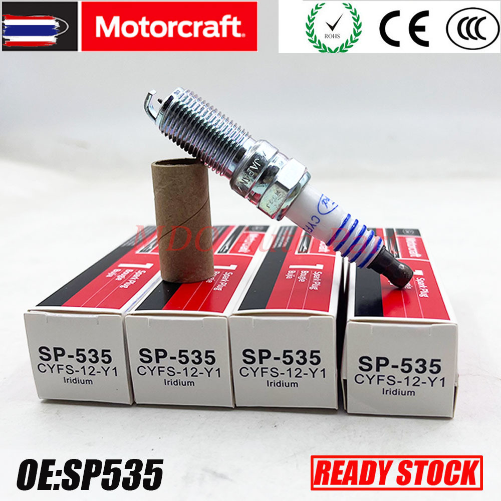 4ชิ้น SP535 CYFS-12-Y1 SP535X หัวเทียนสำหรั Motorcraft Ford FOCUS 2012-2018 F150 F250 F350 Explorer 