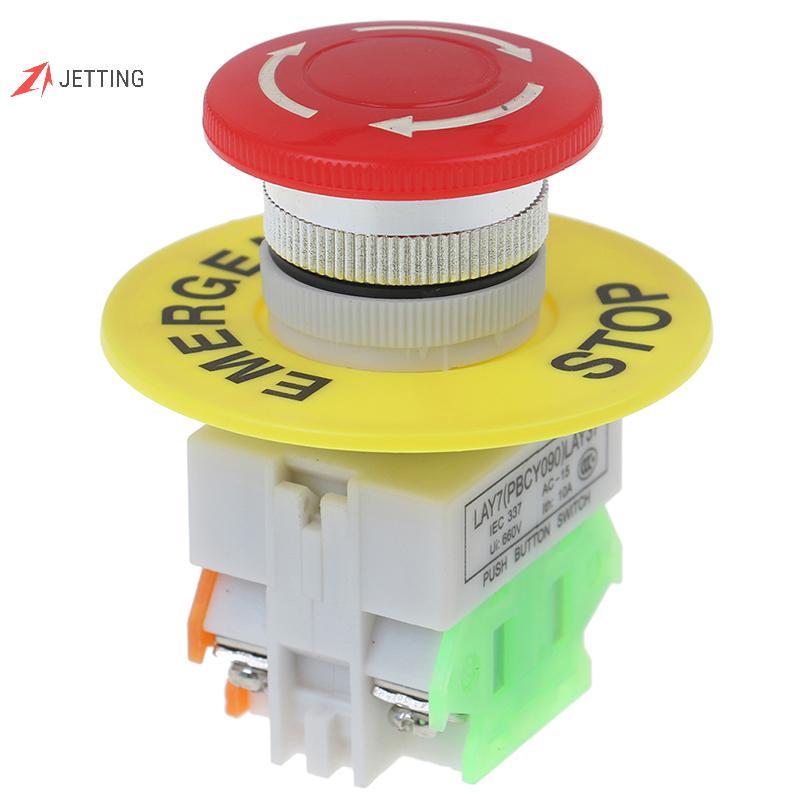 FSTH Mushroom Cap 1NO 1NC DPST ฉุกเฉินหยุดปุ่มกดสวิตช์ AC 660V 10A สวิทช์ HH