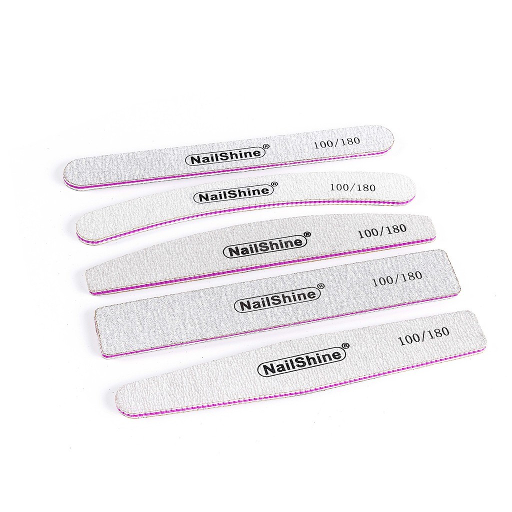 ตะไบเล็บสองหน้า 100/180 ทนทาน ใช้งานง่าย ตะไบเล็บเจล (1 ชิ้น) -NT nail
