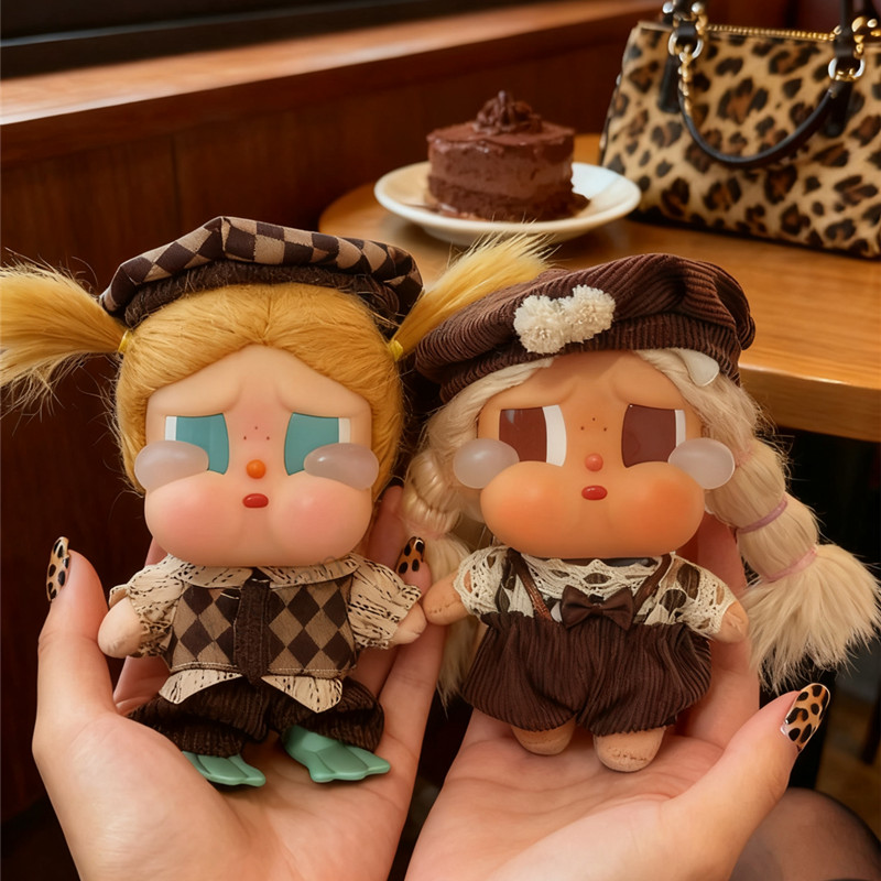 สําหรับ CRYBABY Vacation Mode On clothes Retro อินเทรนด์ชุดสําหรับ labu 17 ซม.ตุ๊กตาสําหรับ SKULLPANDA ฤดูหนาวเสื้อผ้าอุปกรณ์เสริม