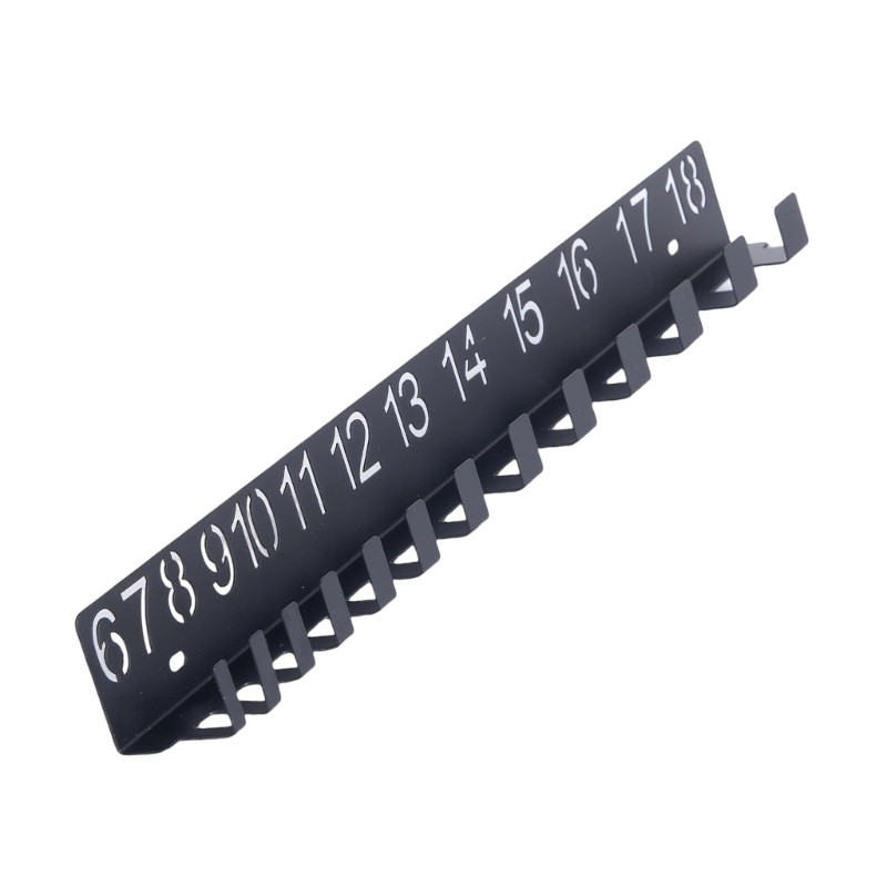 AMZ สีดําโมเดิร์นติดผนังเครื่องมือ Organizer Heavy Duty การออกแบบเหล็กประแจ Rack สําหรับ Workshop Storage Holder อุปกรณ์เสริม - รูปที่ 7