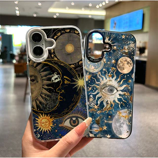For iPhone เคสไอโฟน ดวงอาทิตย์ตา 13 14 11 Pro 16 Pro Max 15 14 PRO 11 MAX X XS MAX XR 7/8PLUS 15 16 Plus 12