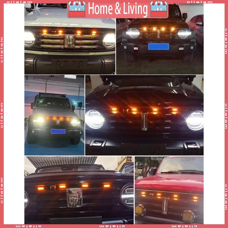CI LED ไฟฉุกเฉิน StrobesTraffic กระพริบ Grille ไฟเตือนแสงสีเหลืองสําหรับ Tank300