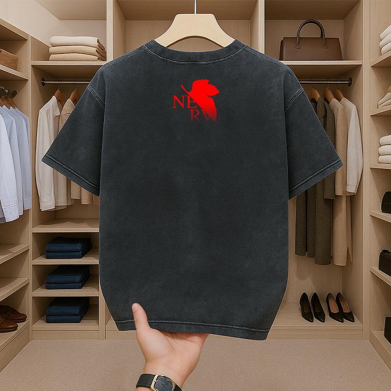 เสื้อยืดฟอกเท่ๆ oversizeผู้ชาย สกรีนลายการ์ตูนอนิเมะหน้า-หลังเท่ๆ เสื้อสีฟอกสตรีทแฟชั่น สไตล์เมกาสุดฮิต ผ้าฝ้าย100% ราคา ถูกที่สุด ดีลบีเคเค แกลเลอรีภาพที่ 3