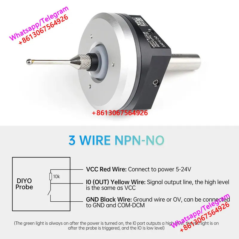 ใหม่ล่าสุด V6 Anti-Roll 3D Touch Probe Edge Finder Alignment Desktop CNC Probe ใช้งานร่วมกับ mach3 แ