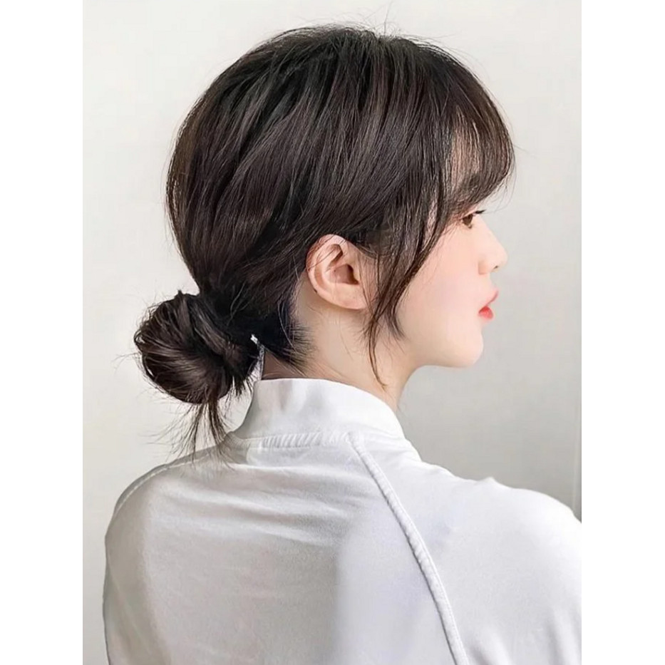 ✨วิกผมแท้เกาหลี ผูกต่ำสมจริง✨ ใส่งาน24ชม.ถอดง่าย สีโทนนุ่มดูเป็นทรงได้ วิกผมสวมโคนลอนคลื่นธรรมชาติ ผูกต่ำสมจริงไร้รอยต่อ ผมปลอมสวมใส่ง่ายไม่เจ็บหนังศีรษะ ราคา ถูกที่สุด ดีลบีเคเค แกลเลอรีภาพที่ 7