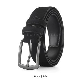 BIG Size เข็มขัดผู้ชาย BorntoBelt เอวใหญ่พิเศษ หนังกลับ เข็มขัดใส่ทำงาน เข็มขัดคนอ้วน สายกว้าง 3 CM
