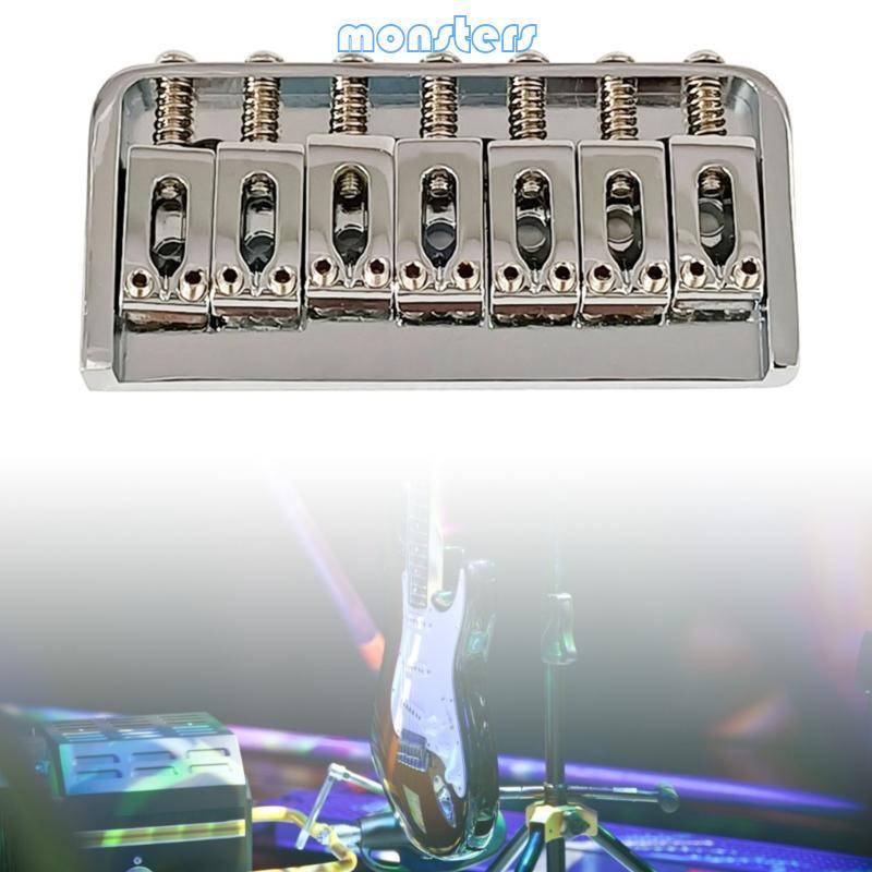 Mon 7 String Fixed Guitar Bridge Load Tailpiece ชิ้นส่วนกีตาร์ไฟฟ้า