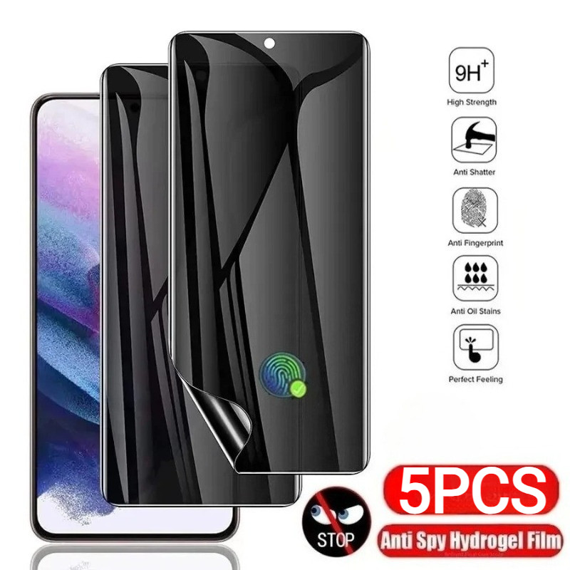 5PCS HD Soft Hydrogel ฟิล์มสําหรับ HMD Vibe Skyline Hyper Crest Max Aura Atlas Anti Spy ความเป็นส่วน