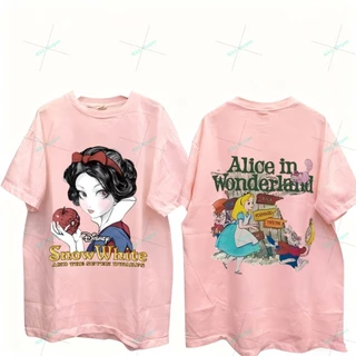「งานเกรดพรีเมียม งานเกรด A」 เสื้อยืดผ้าฟอก Unisex Cotton งานใหม่ ทำเก่า ผ้าฟอกเฟดนุ่มไร้ตะเข็บข้าง สกรีนลาย-1132