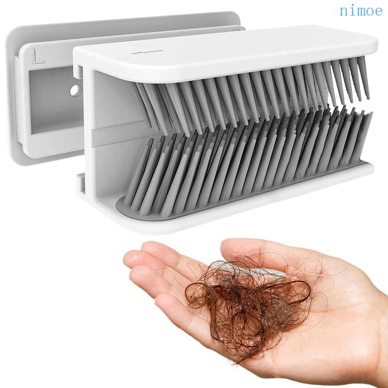 Nio Wall Hair Trap สําหรับท่อระบายน้ําฝักบัว Hair Catcher ผมสะสม 7x3 3x5 2 ซม.สีขาว