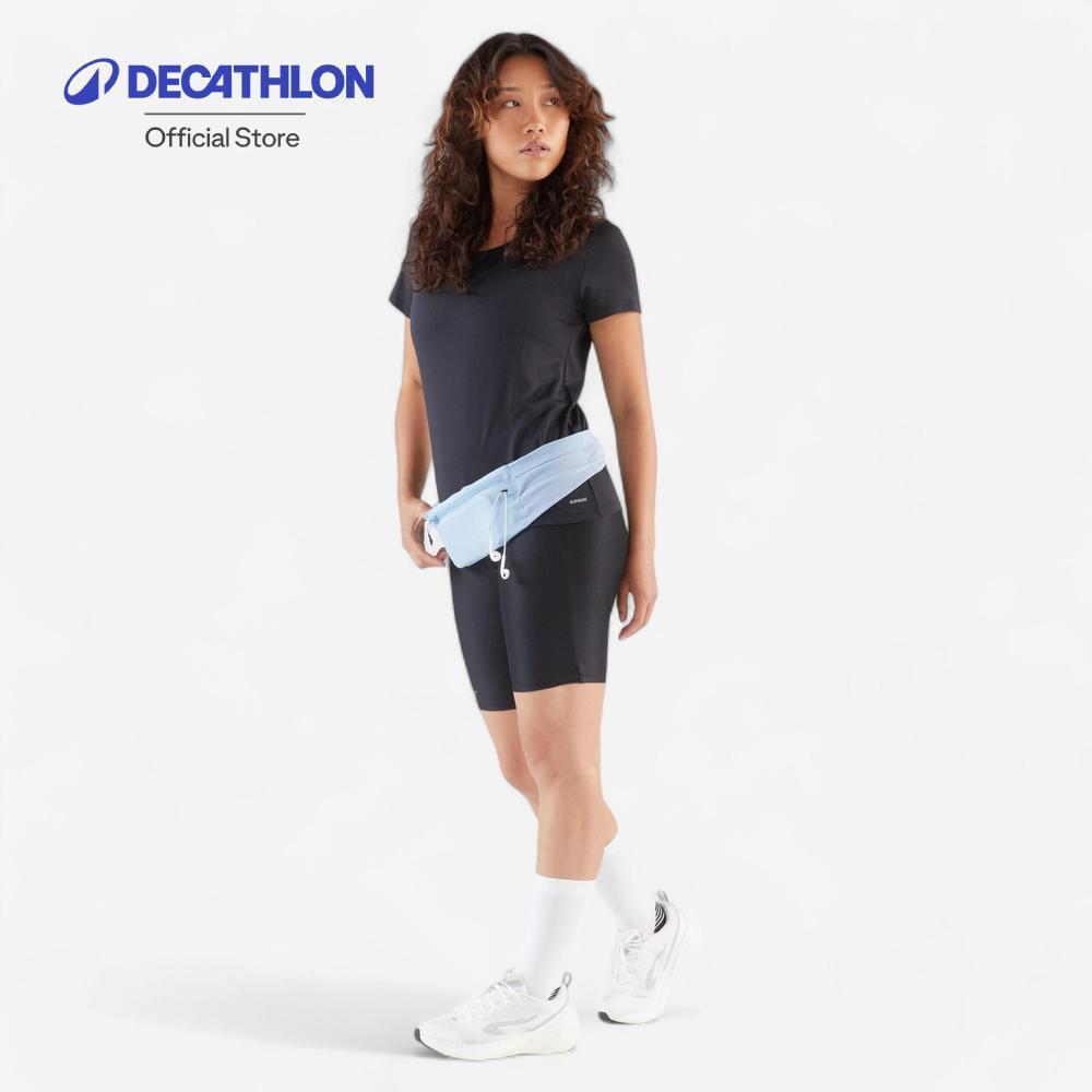 Decathlon Confort 2 Unisex Smartphone Running Belt สายคาดเอววิ่งใส่สมาร์ทโฟน มี 5 ช่อง Unisex รุ่น Comfort 2 - Blue