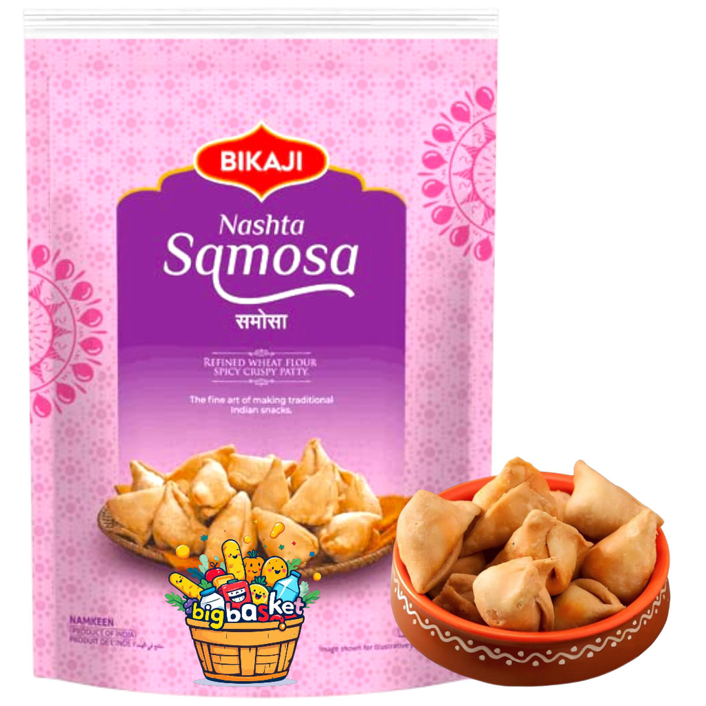 Bikaji Nashta Samosa 200g.บิคาจิ นาชต้า ซาโมซ่า 200 กรัม.