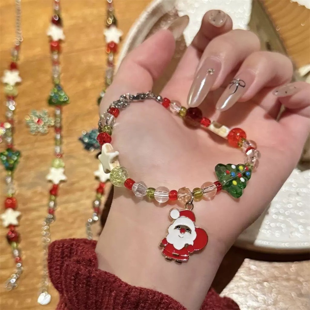 กำไรข้อมือ คริสต์มาส ลายน่ารัก ปรับสายได้ มาใหม่