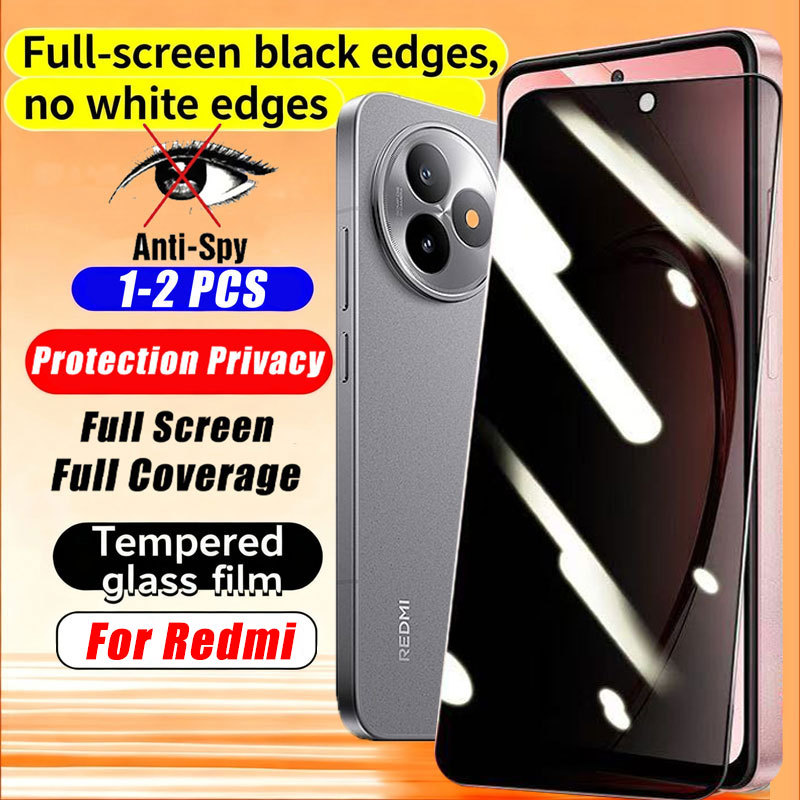 ฟิล์มกระจก เต็มจอ สำหรับ กันมองกันเสือก 9H รุ่น Redmi Turbo 4 3 A5 A4 A3 A3x A2 A2+ A1 A1+ K90 Pro M