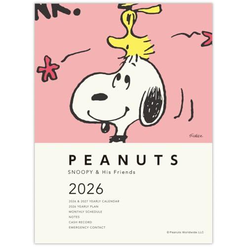 Hallmark Snoopy Planner 2026 A6 Monthly Smile Coral Pink 845704 (Starts from October 2025)