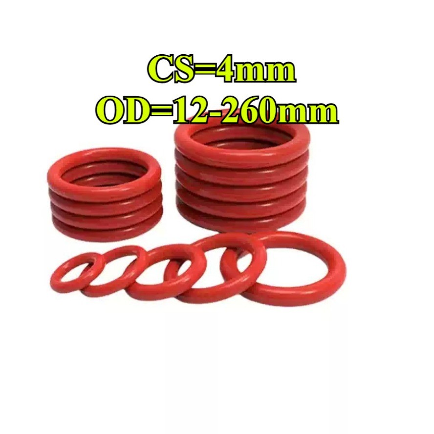 โอริง ORing O-ring ยางโอริง VMQ เลือกขนาดได้  CS4 มม.* OD12-260 มม.【YMH-CB-1】 - รูปที่ 5