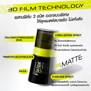 Gentle Colors Fixing Spray เจนเทิล คัลเลอร์ สเปรย์ล็อคเมคอัพ 30ml (Matte/Dewy)
