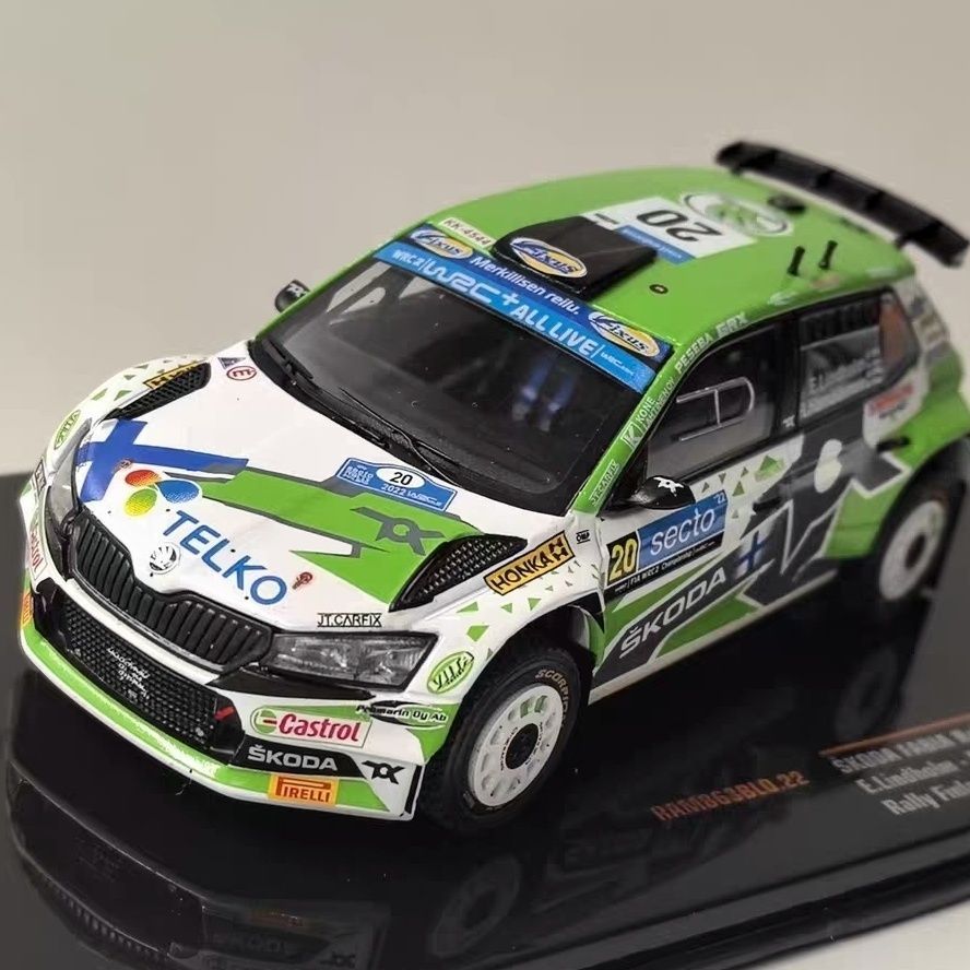 IXO 1/43 SKODA FABIA EVO #22 2022 Skoda Racing Model Alloy