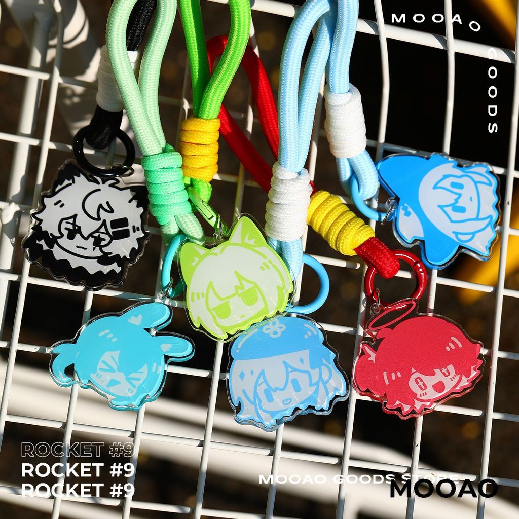 Arknights Big Head อะนิเมะพวงกุญแจ Kaltsit Mizuki Skadi Lappland อะคริลิค Key Chain Man น่ารัก Key แ