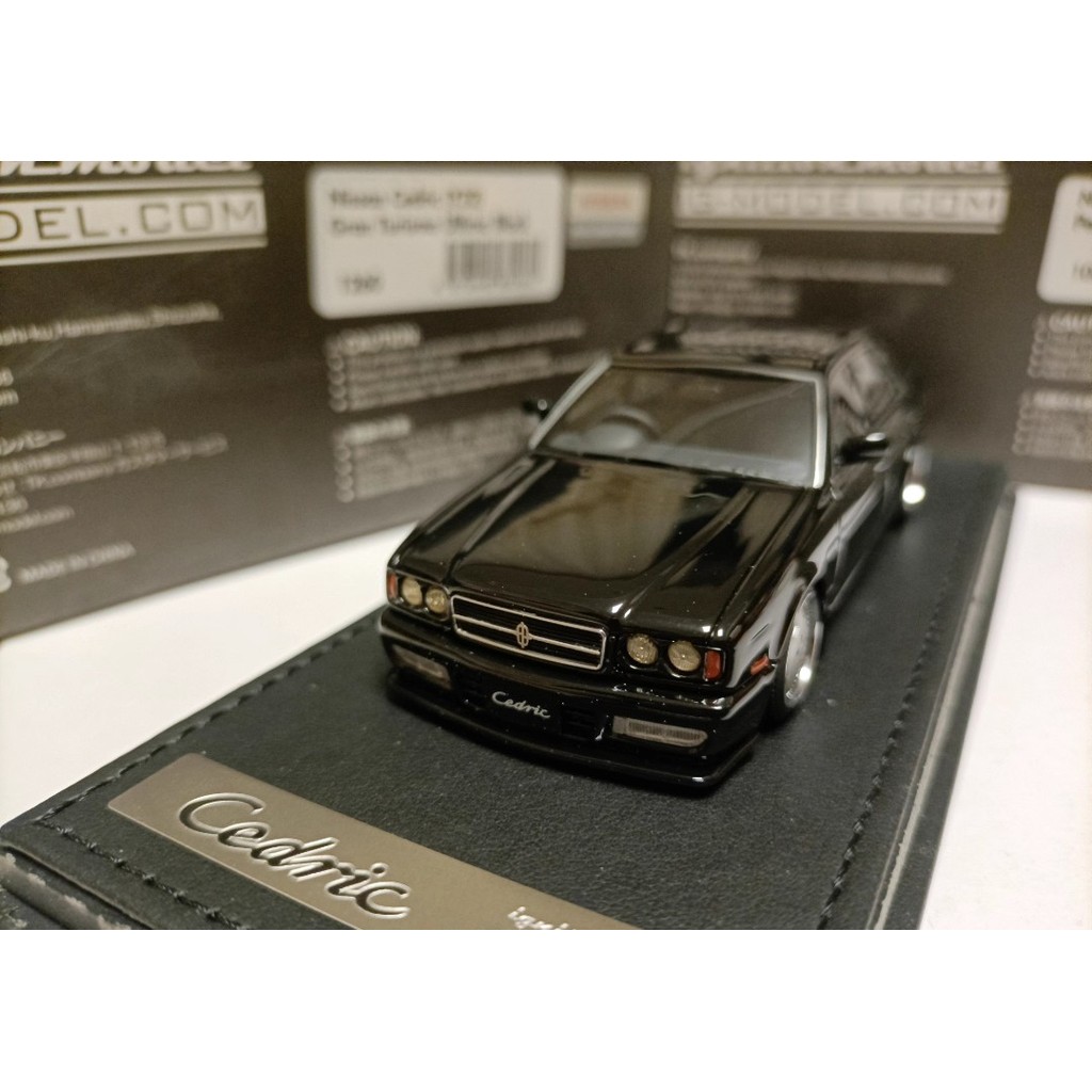 IG 1 43 Nissan Duke โมเดลรถเก๋งสี่ประตู Cedric Y32 Ultima GranTurismo