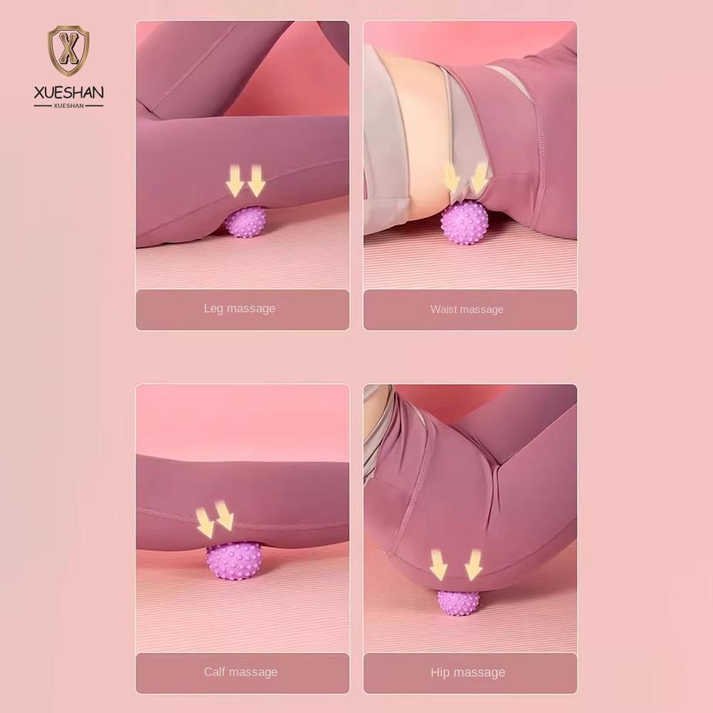 XUESHAN Fascia Ball, ผ่อนคลายกล้ามเนื้อปวดเท้ายกจุด,แบบพกพาพิลาทิส TPR ท่าทาง Master Meridian Ball ลูกบอลโยคะ