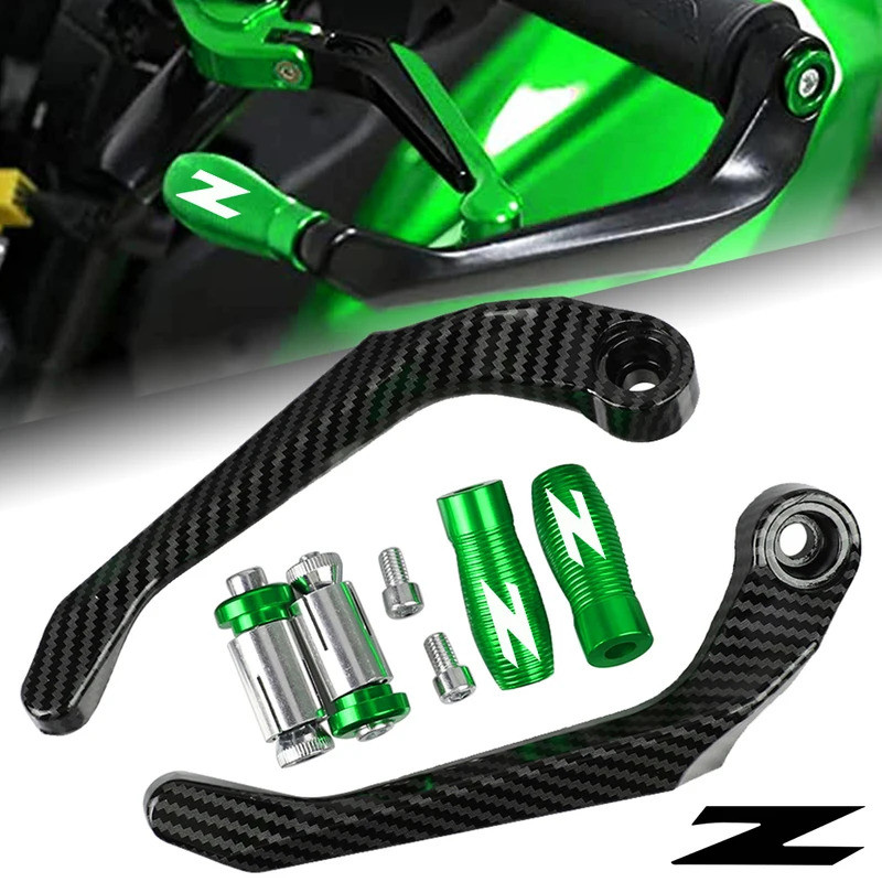 7/8 22MM รถจักรยานยนต์ Handlebar Grips คลัทช์เบรค Levers Guard Protector มือสําหรับ KAWASAKI Z250 Z4
