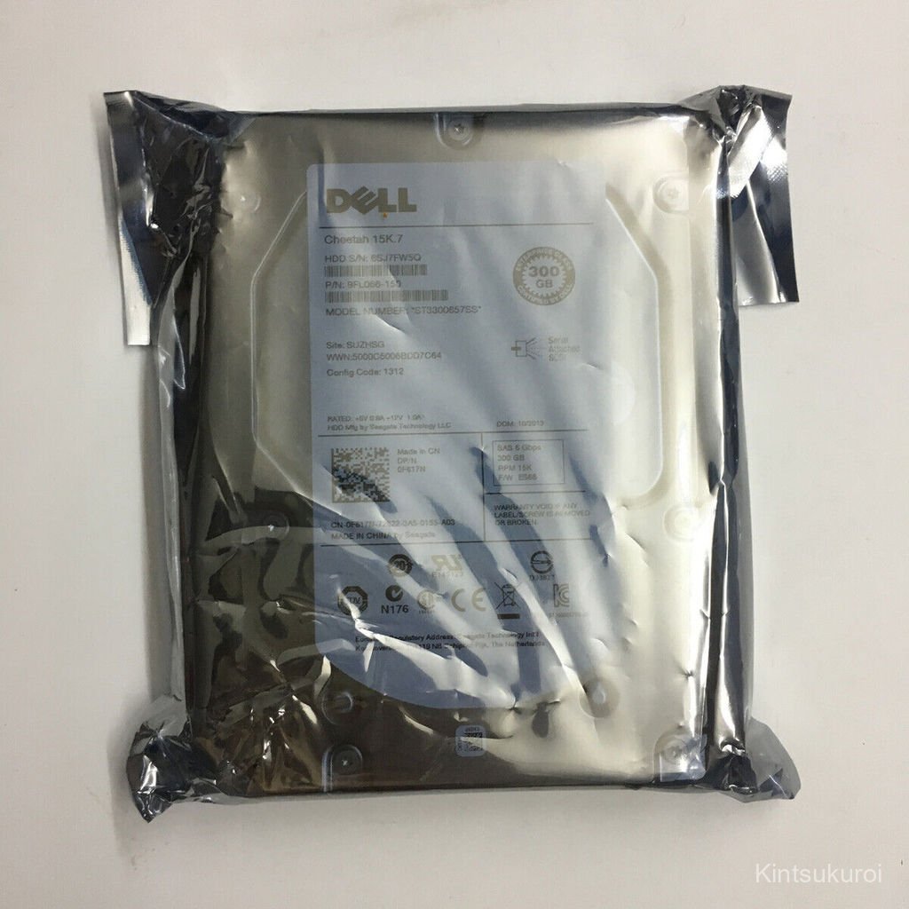 R720/R730 ความนิยม盘 300GB 15K 0F617N 3.5" ฮาร์ดไดรฟ์ SAS