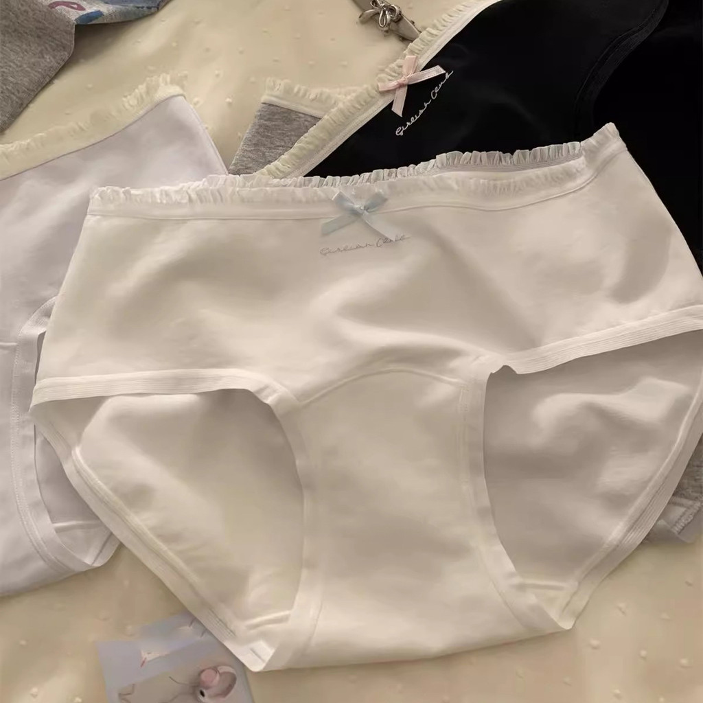 กางเกงใน Sister Hood 抗菌内裤 กางเกงชั้นในสตรีผ้าฝ้ายเป้ายาวผู้หญิงผ้าฝ้าย 7A ต้านเชื้อแบคทีเรีย