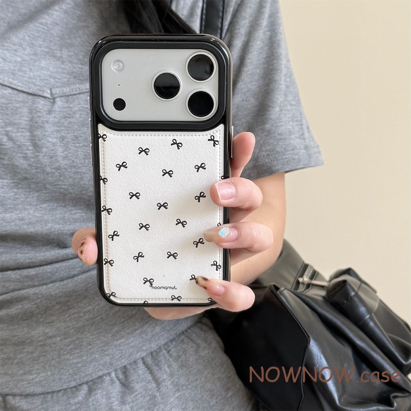 สําหรับ IPhone 17 16 15 14 Plus 13 12 11 Pro Max X XR XS Max 7 8 Plus น่ารักผีเสื้อ Tie ความเรียบง่ายแนวโน้มเคสโทรศัพท์ปกอ่อน