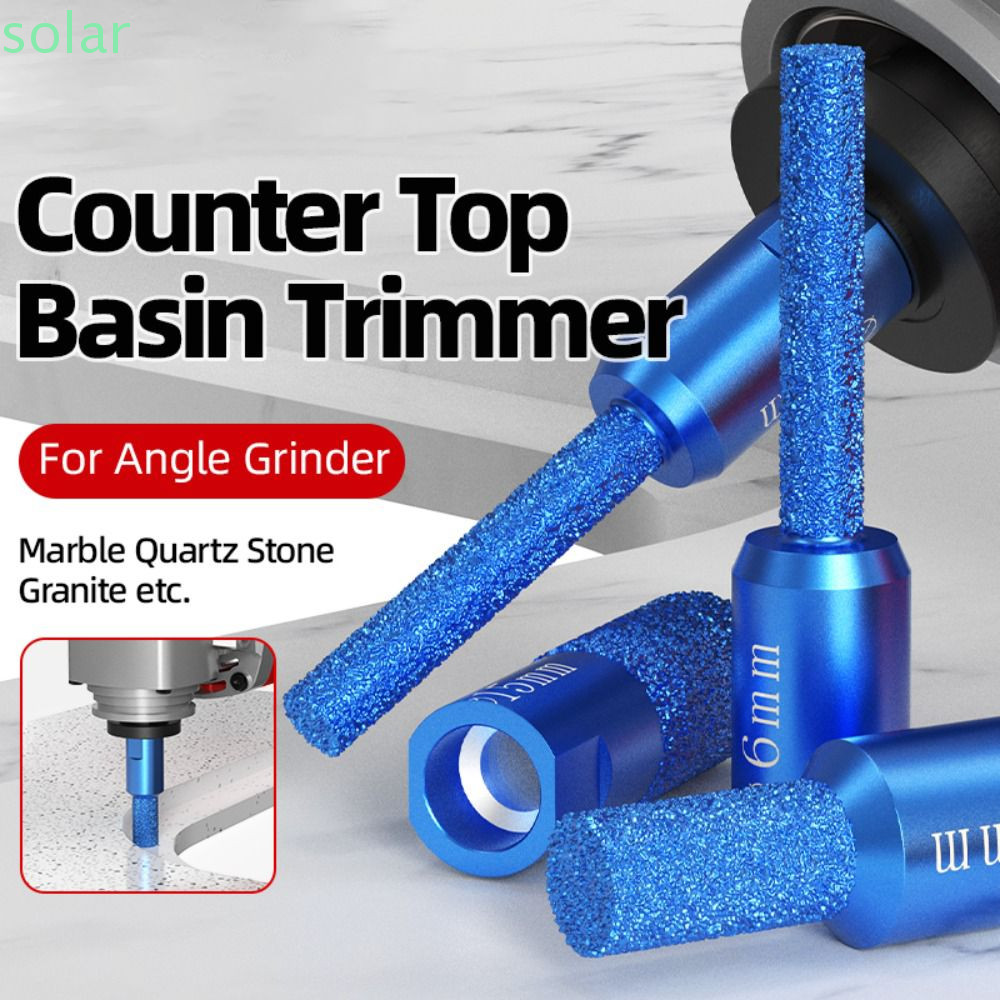 SOLARBUR เครื่องมือตัดแต่ง Slotting 4 ชิ้น, Slotting Hole Saw Rotary File เจาะ Bits, 4 ชิ้น Core เจา