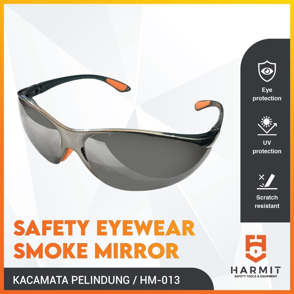 AIGEN HARMIT HM-013 SAFETY EYEWEAR SMOKE